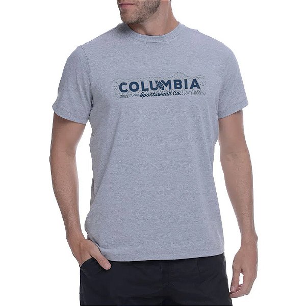 Camiseta Columbia CSC & Co. 1938 Cinza Masculino
