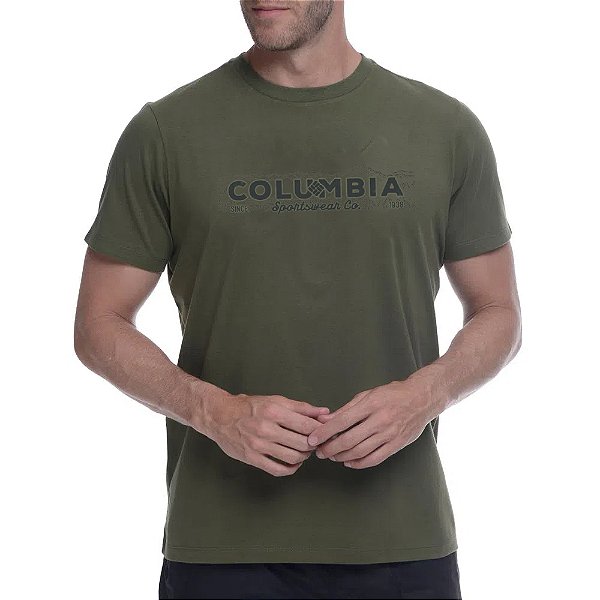 Camiseta Columbia CSC & Co. 1938 Verde Masculino