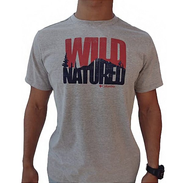 Camiseta Columbia Play On Words Cinza Masculino