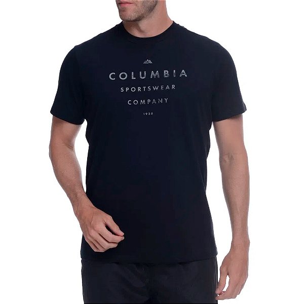 Camiseta Columbia Path Lake Graphic Preto Masculino