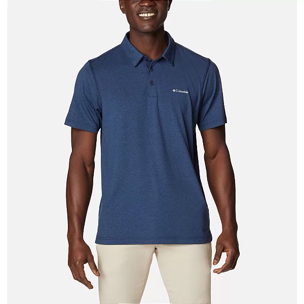 Camisa Polo Columbia Tech Trail Azul
