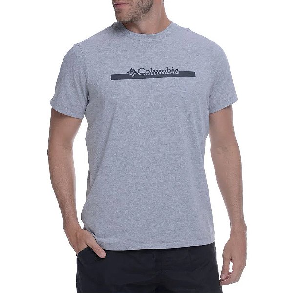 Camiseta Columbia Bar Split Cinza Masculino