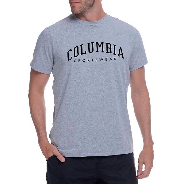 Camiseta Columbia Arched Brand Cinza Masculino