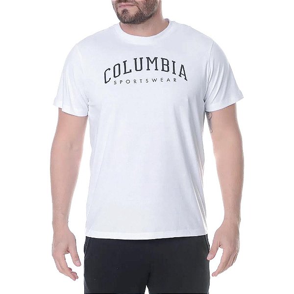 Camiseta Columbia Arched Brand Branco Masculino
