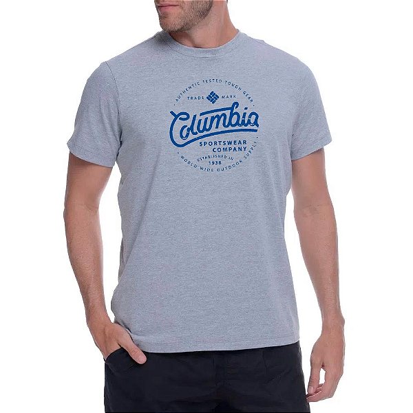 Camiseta Columbia Round Bound Cinza Masculino
