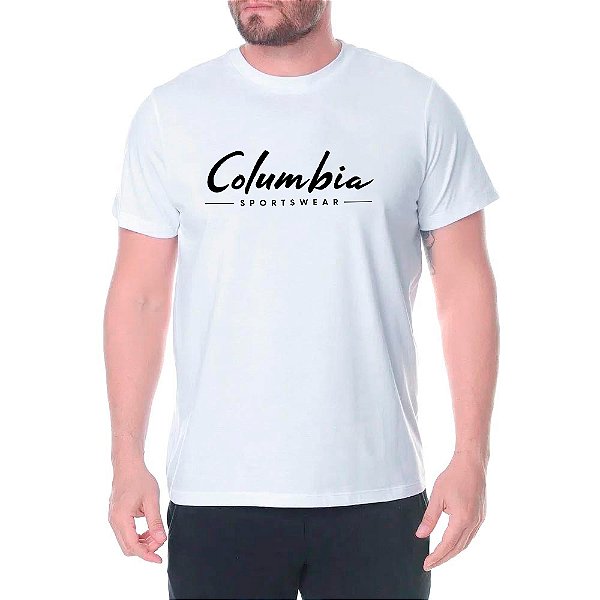 Camiseta Columbia Brushed Brand Branco Masculino