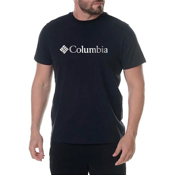 Camiseta Columbia Csc Branded Foil Preto Masculino