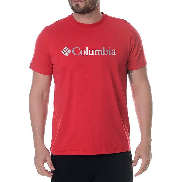 Camiseta Columbia Csc Branded Foil Vermelho Masculino