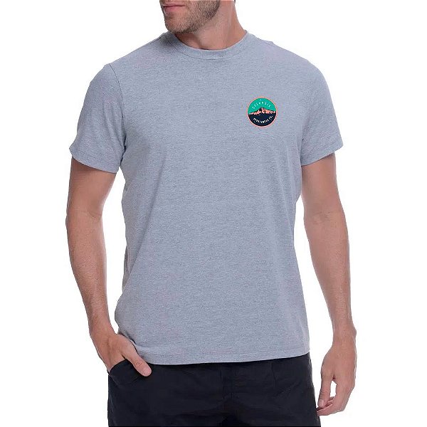 Camiseta Columbia True Direction Patch Cinza Masculino