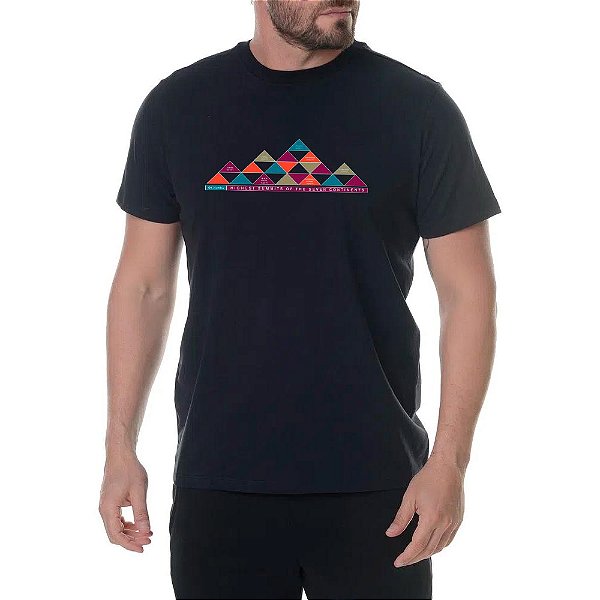 Camiseta Columbia Summits Of The 7 Preto Masculino