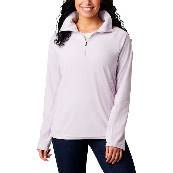 Moletom Columbia Glacial IV Half Zip Rosa Claro Feminino