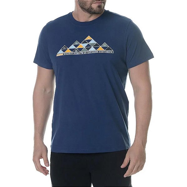 Camiseta Columbia Summits Of The 7 Marinho Masculino