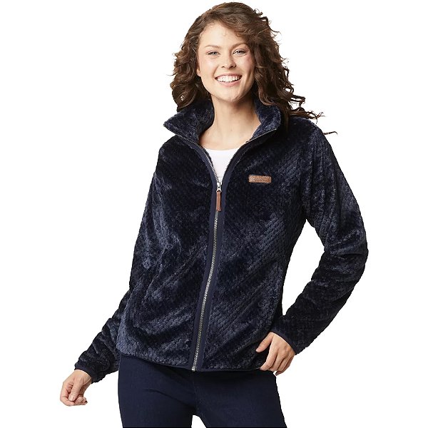 Jaqueta Columbia Fire Side II Sherpa Marinho Feminino