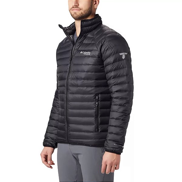 Jaqueta Columbia Alpha Trail Down Titanium Preta Masculina