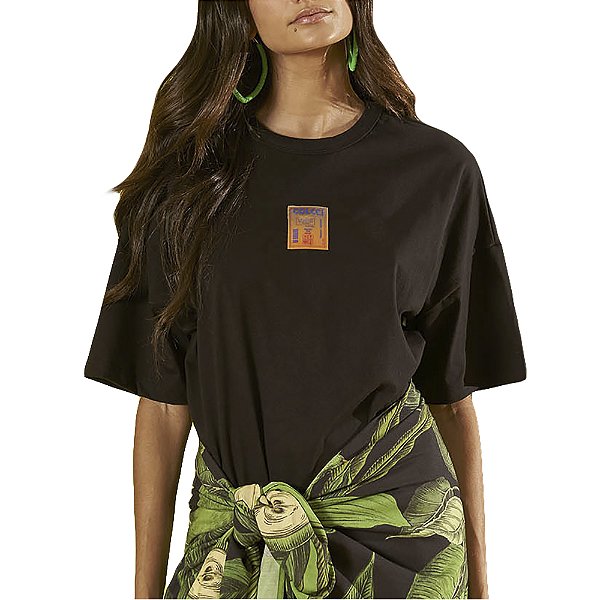 Camiseta Colcci Luiza Preto Feminino