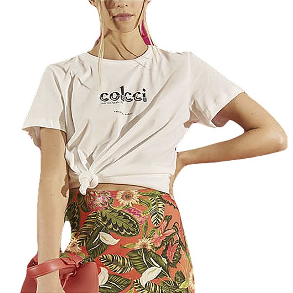 Camiseta Colcci Comfort Off Shell Feminino