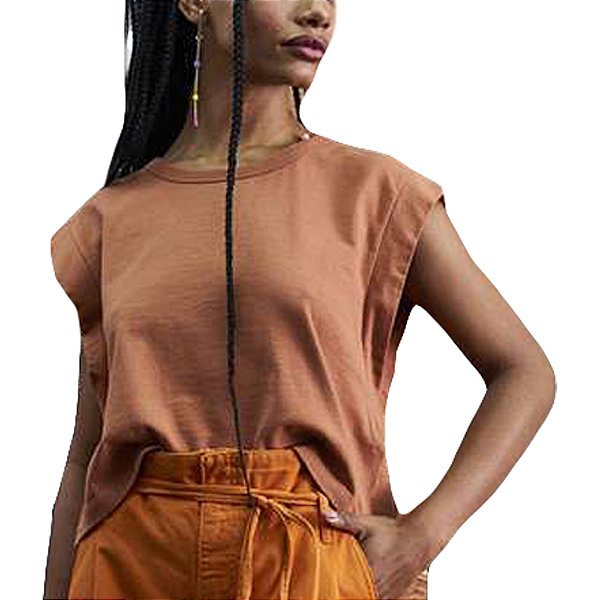 Camiseta Colcci Carol Marrom Feminino