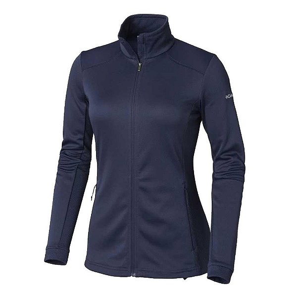 Jaqueta Columbia Abbey Lake FZ Fleece Marinho Feminina