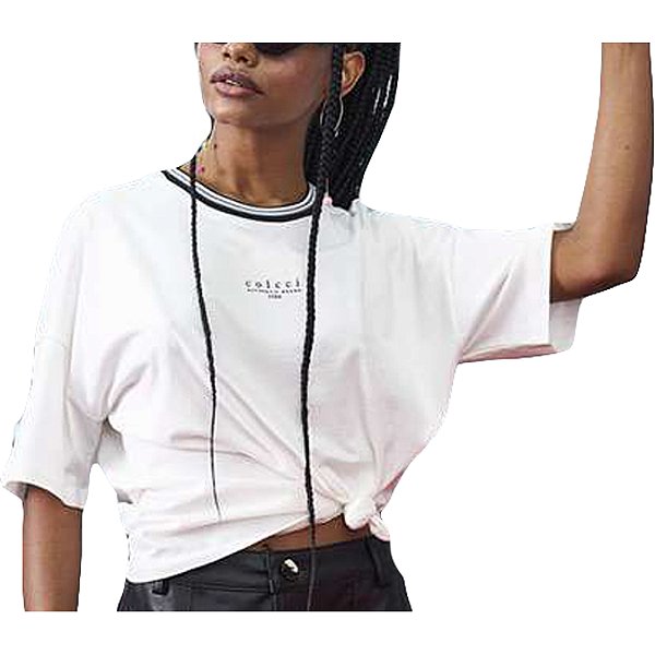 Camiseta Colcci Luiza Off Shell Feminino