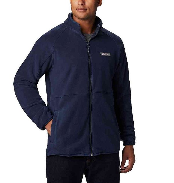 Jaqueta Columbia Fleece Basin Trail Collegiate Azul Masculina