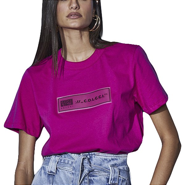 Camiseta Colcci Boy Rosa Feminino