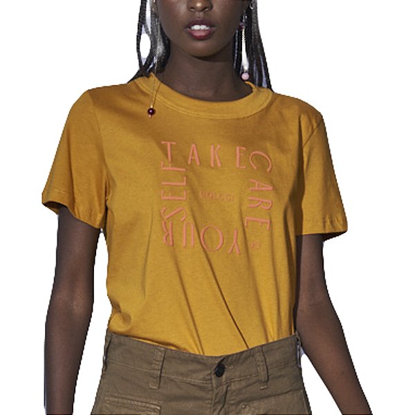 Camiseta Colcci Amarelo Feminino