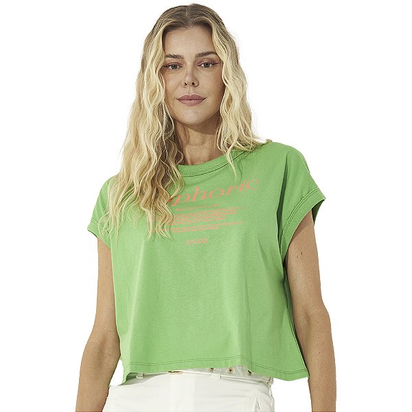 Camiseta Colcci Euphoric V23 Verde Feminino