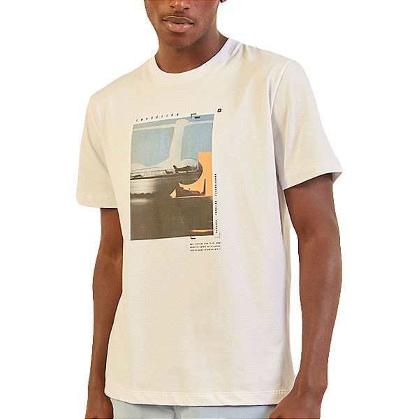 Camiseta Forum Box Branco Ve25v Masculino
