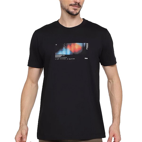 Camiseta Forum Slim Preto Masculino
