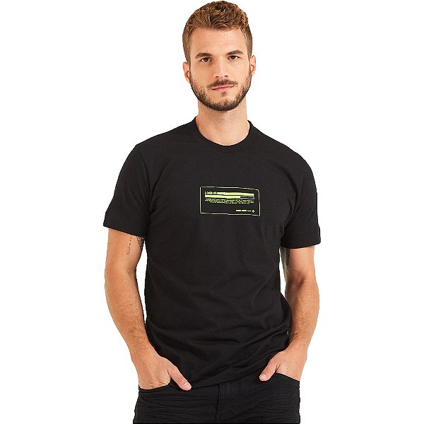 Camiseta Forum Slim P23 Preto Masculino