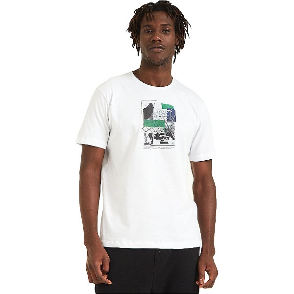 Camiseta Forum Estampado P23 Branco Masculino
