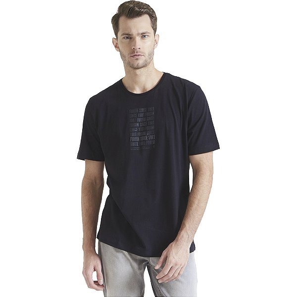 Camiseta Forum New Box VE23 Preto Masculino