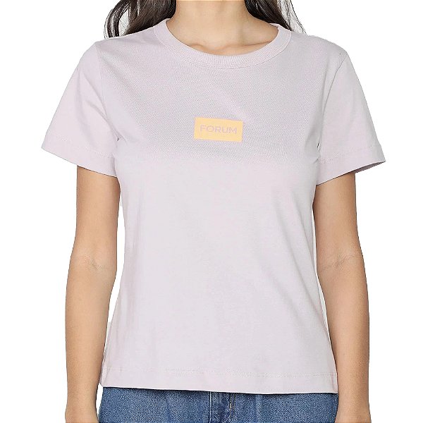 Camiseta Forum Fran Lilás Feminina