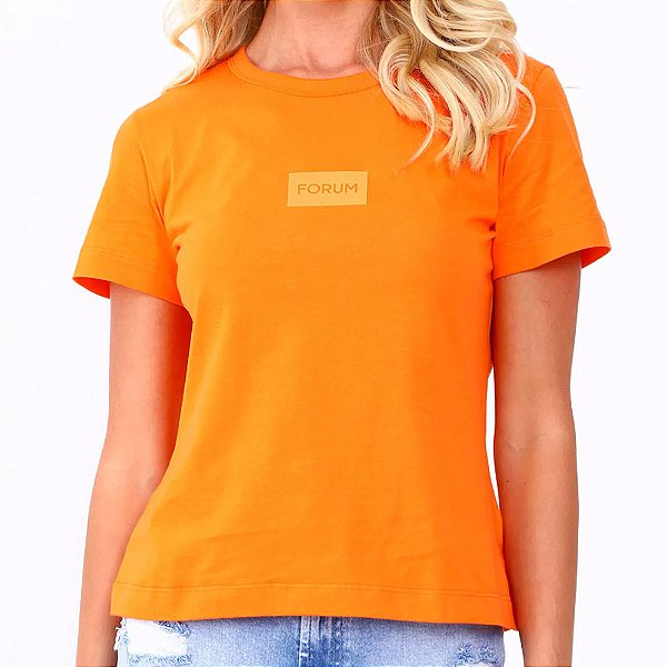 Camiseta Forum Fran Laranja Feminina