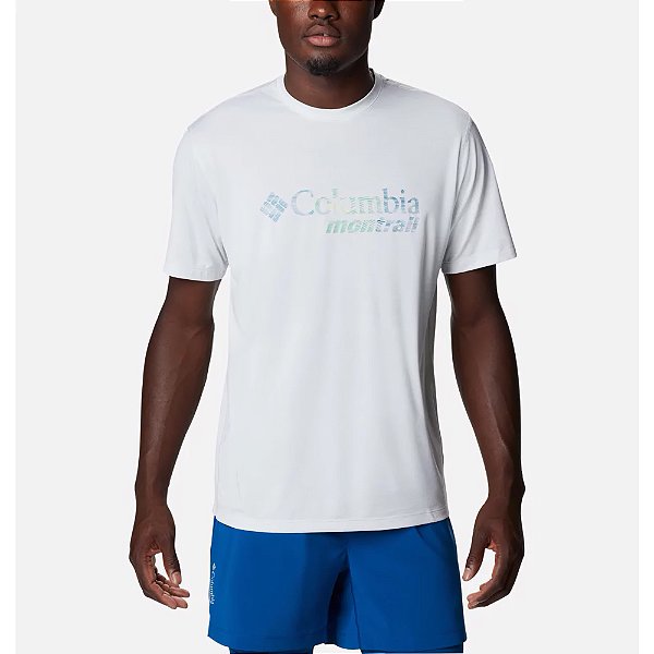 Camiseta Columbia MC Trinity Trail Graphic Branco Masculino