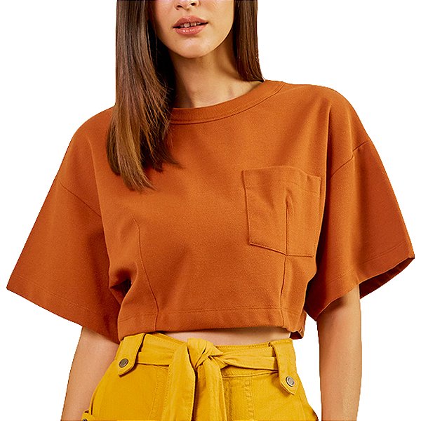 Camiseta Forum Over Marrom Feminino