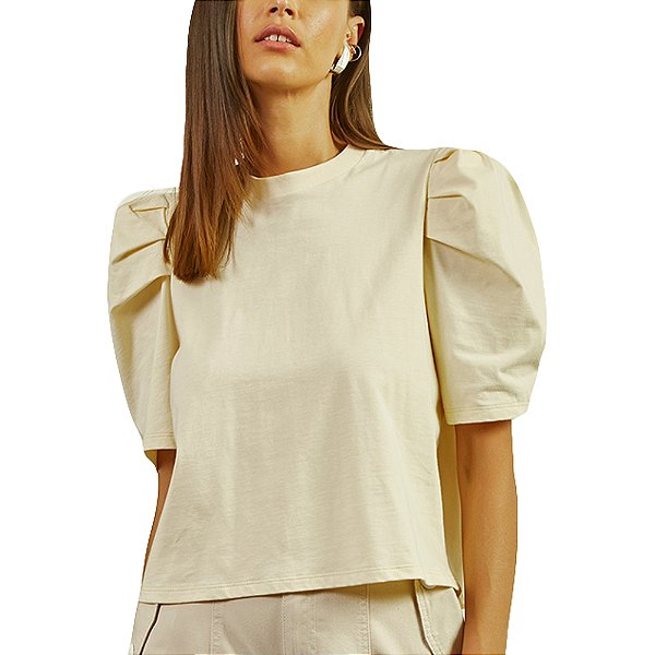 Camiseta Forum Confort Bege Feminino