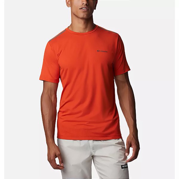 Camiseta Columbia Tech Trail II Crew Laranja
