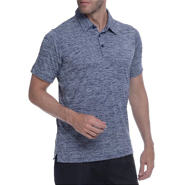 Camisa Polo Columbia Deschutes Runner Azul Masculino