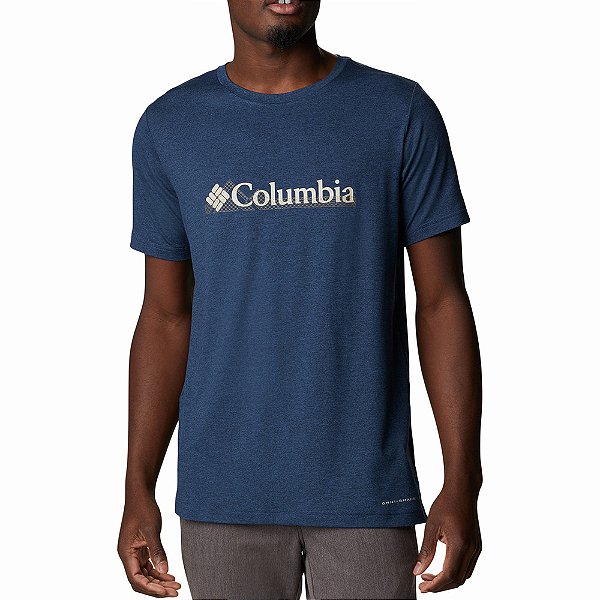 Camiseta Columbia Tech Trail Graphic Azul