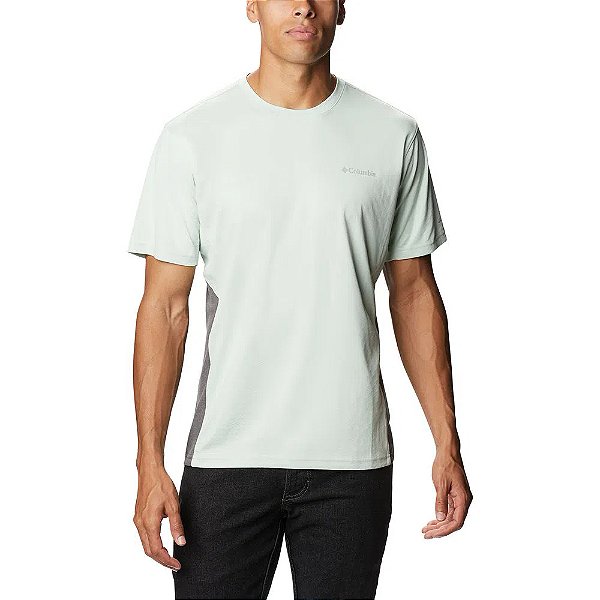 Camiseta Columbia MC Zero Ice Cirro Cool Verde Claro Masculino