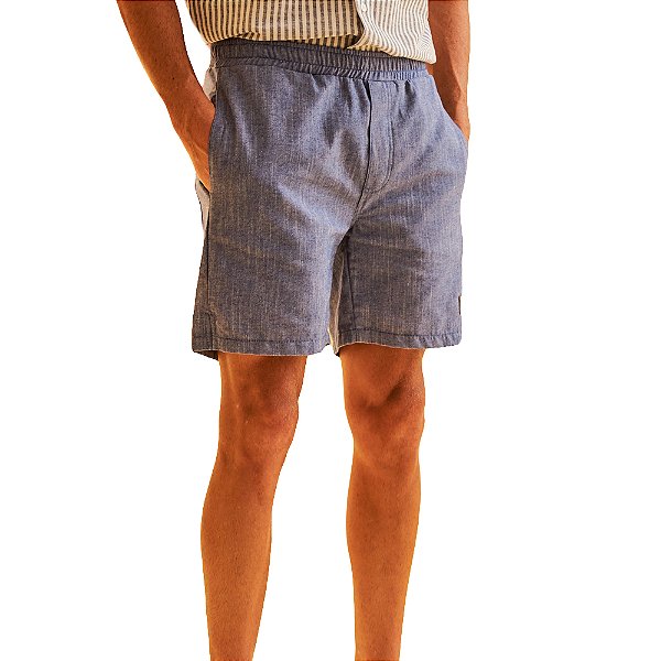 Bermuda Sarja Forum Cae Azul Masculina