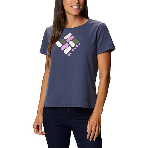 Camiseta Columbia Alpine Way Screen Marinho Feminino