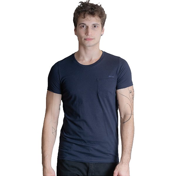 Camiseta Colcci Slim V23V Marinho Masculino