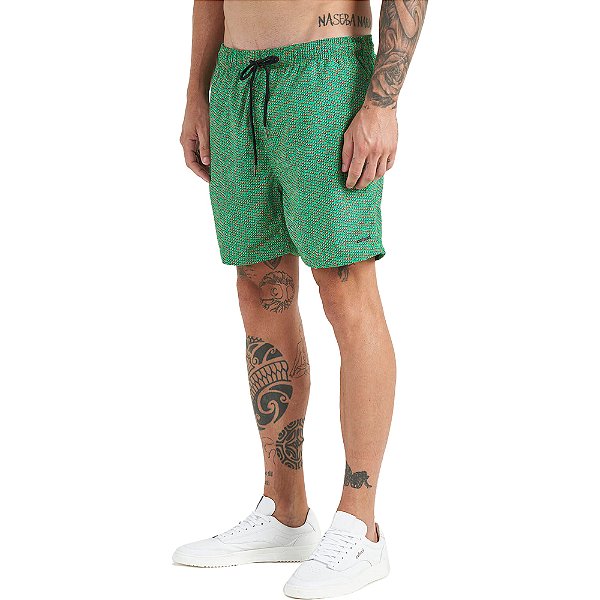 Short Colcci Estampado Beach P23 Verde Masculino