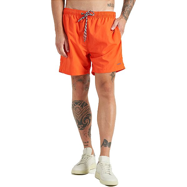 Short Colcci Beach P23 Laranja Masculino