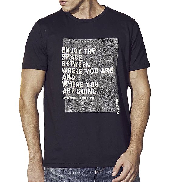 Camiseta Colcci Slim Preta Masculino