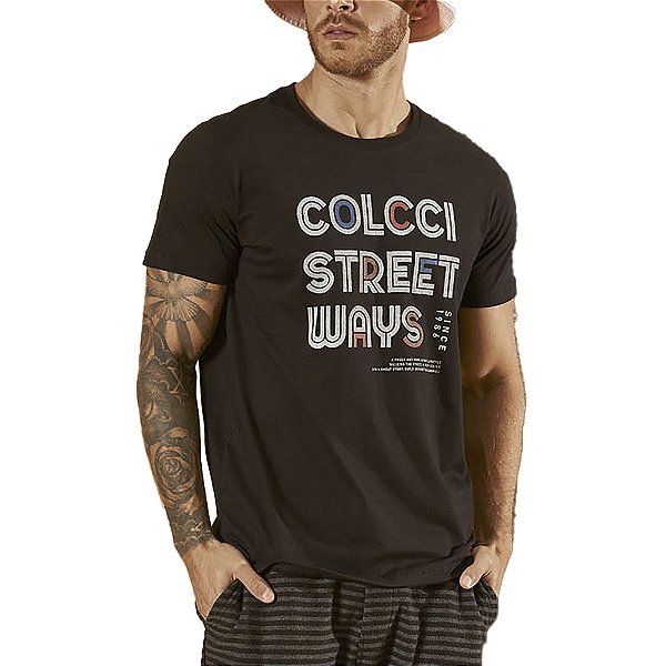 Camiseta Colcci Slim Preto Masculino