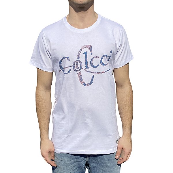 Camiseta Estampada Colcci Slim Branca Masculino