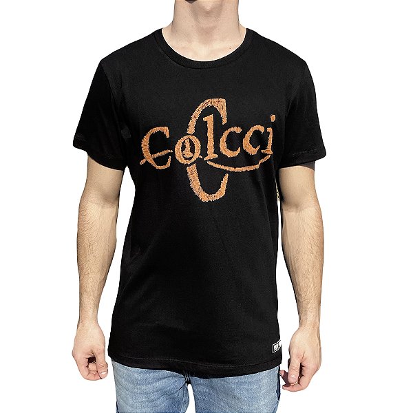 Camiseta Estampada Colcci Slim Preta Masculino